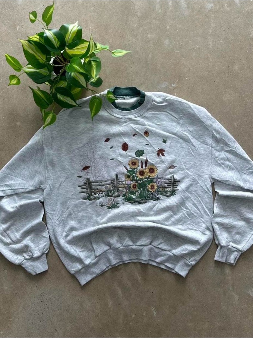 Vintage Fall Sunflower Crewneck